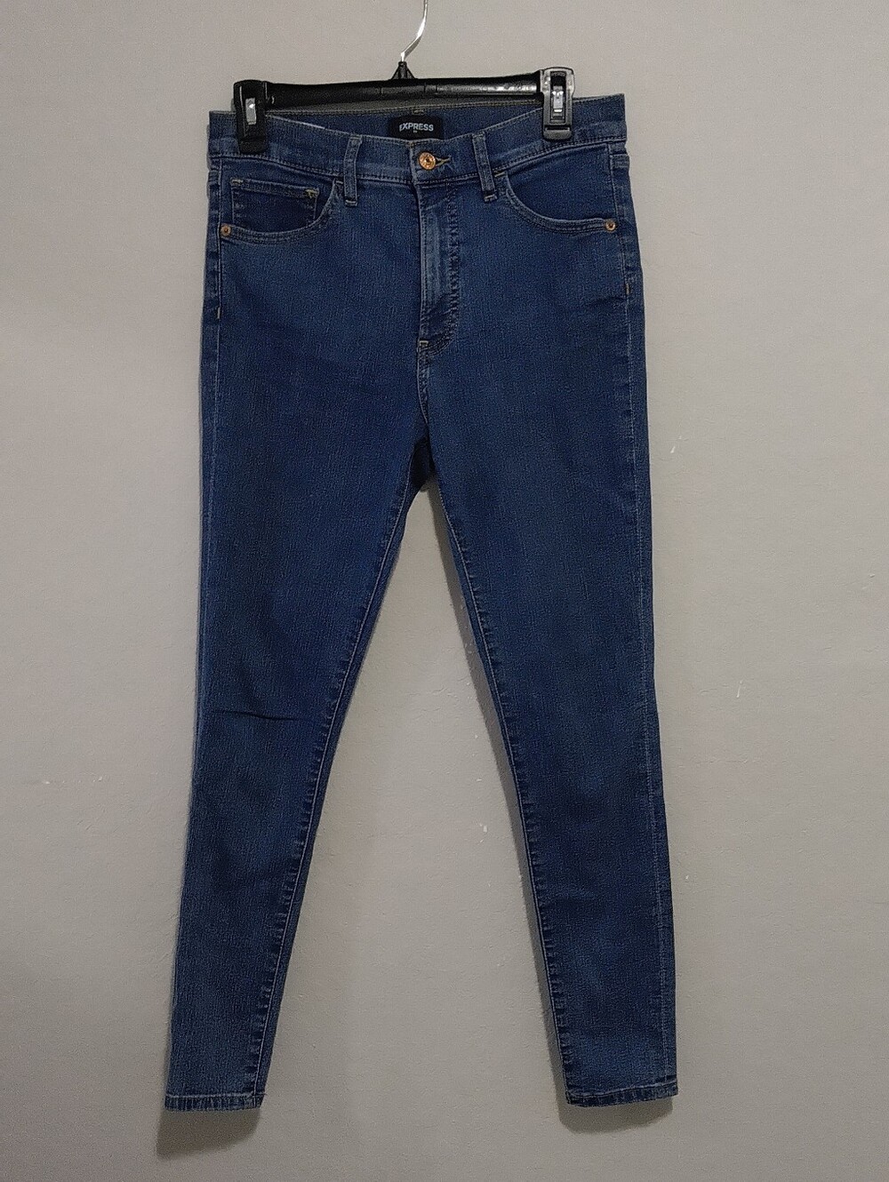 Express Women's Dark Blue Skinny Jeans